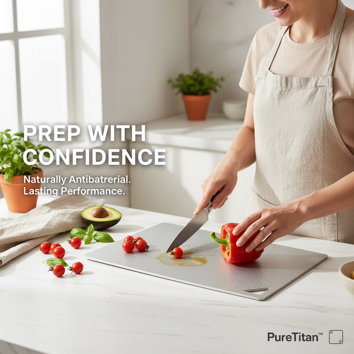 PureTitan Ice Crystal Titanium Chopping Board